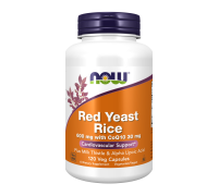 Красный дрожжевой рис, Red Yeast Rice with CoQ10, Now Foods, 120 капсул