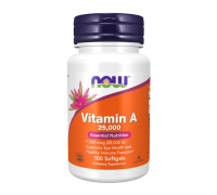 Витамин А, Vitamin A, Now Foods, 100 капсул
