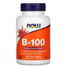 Комплекс витамина B, B-100, Now Foods, 100 капсул