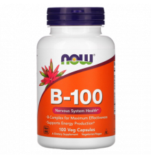 Комплекс витамина B, B-100, Now Foods, 100 капсул