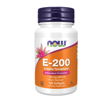 Витамин Е, Vitamin E-200 DA, Now Foods, 100 капсул