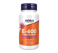 Витамин E, E-400, Vitamin E, Now Foods, 100 капсул
