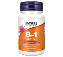 Тиамин, Vitamin B-1, Now Foods, 100 таблеток