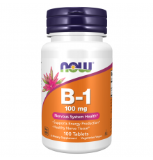 Тиамин, Vitamin B-1, Now Foods, 100 таблеток