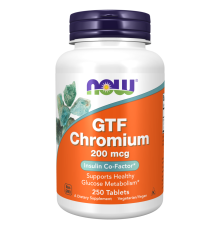 GTF Хром, GTF Chromium, Now Foods, 250 таблеток