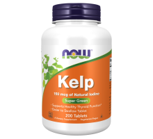 Келп, Kelp, NOW Foods, 200 таблеток