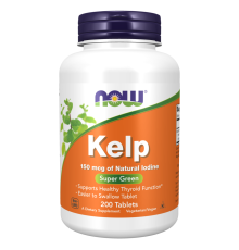 Келп, Kelp, NOW Foods, 200 таблеток