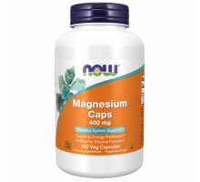 Магний, Magnesium caps, Now Foods, 180 капсул