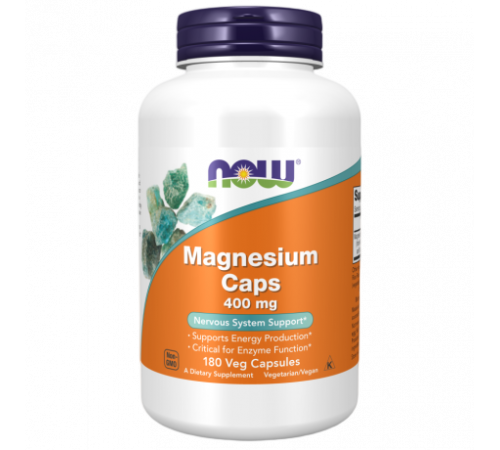 Магний, Magnesium caps, Now Foods, 180 капсул