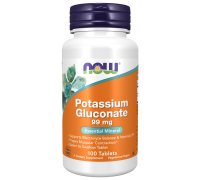 Глюконат калия, Potassium Gluconate, Now Foods, 100 таблеток