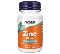 Цинк, Zinc, Now Foods, 100 таблеток