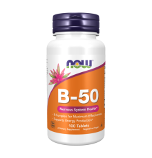 Витамины группы B, B-50, Now Foods, 100 таблеток