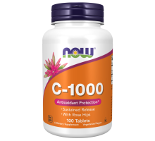 Витамин C 1000 мг, Vitamin C-1000 mg, Now Foods, 100 вегетарианских таблеток