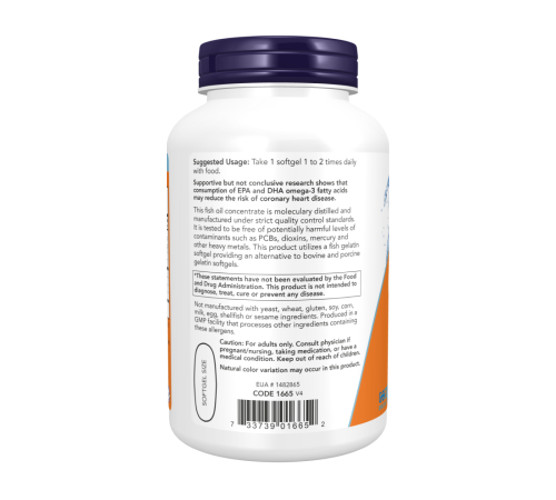 Ультра омега-3, Ultra Omega-3, Now Foods, 180 желатиновых капсул