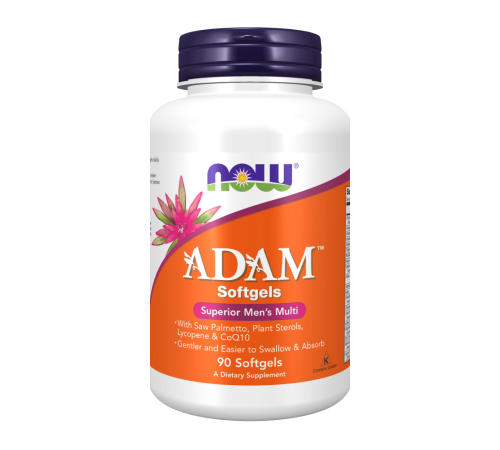 АДАМ мультивитамины для мужчин, ADAM, Now Foods, 90 капсул