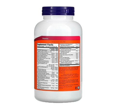 АДАМ мультивитамины для мужчин, ADAM, Now Foods, 90 капсул