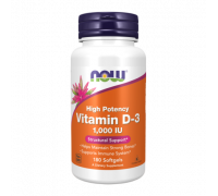 Витамин Д-3, Vitamin D-3, Now Foods, 180 капсул