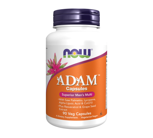 АДАМ мультивитамины для мужчин, ADAM, Now Foods, 90 вегетарианских капсул