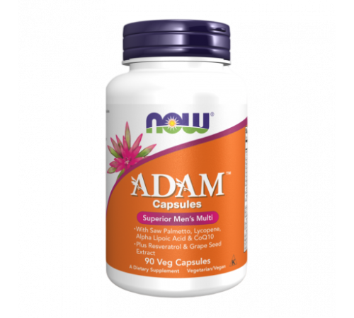 АДАМ мультивитамины для мужчин, ADAM, Now Foods, 90 вегетарианских капсул