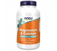 Кальций и магний, Calcium & Magnesium, Now Foods, 250 таблеток