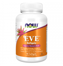 Мультивитамины для женщин Ева, EVE Women's Multi, Now Foods, 90 капсул