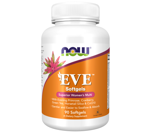 Мультивитамины для женщин Ева, EVE Women's Multi, Now Foods, 90 капсул