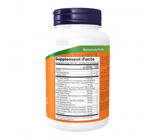 Добавка для очищения печени, Liver Refresh, Now Foods, 90 капсул