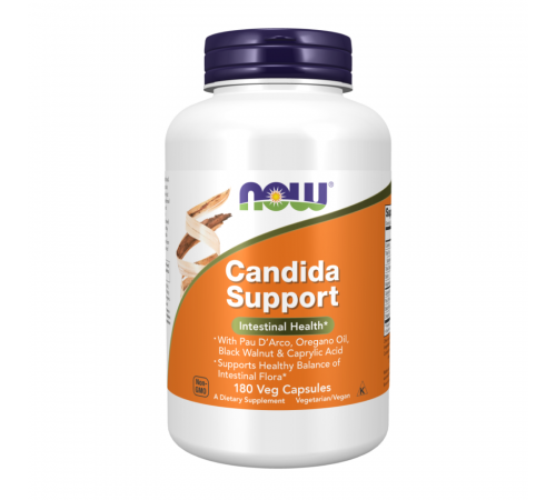 Кандида Саппорт, Candida Support, Now Foods, 180 капсул
