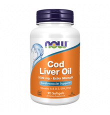 Жир печени трески, Cod Liver Oil 1000 mg, Now Foods, 90 капсул