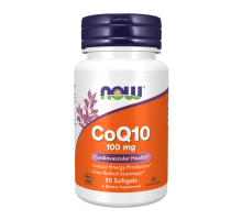 Коэнзим Q10 100 мг, Coenzyme Q10 100 mg, Now Foods, 50 капсул