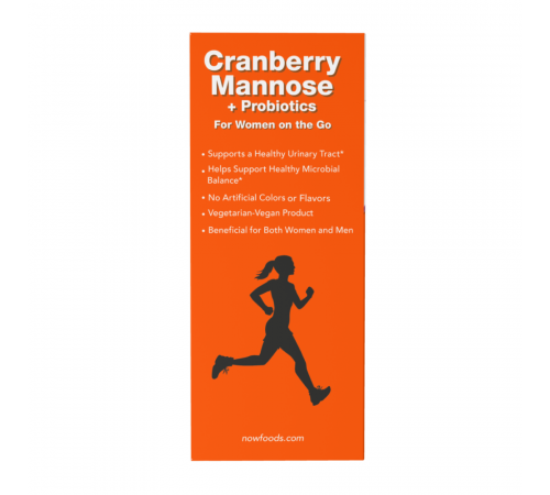 Клюква, манноза и пробиотики, Cranberry Mannose + Probiotics Packets, Now Foods, 24 пакетика по 6 г
