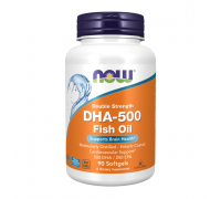 Рыбий жир двойного действия ДГК, Double Strength DHA Fish Oil, Now Foods, 90 капсул