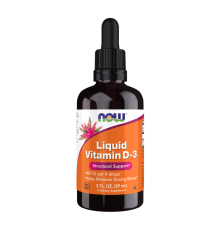 Жидкий витамин Д3 400 МЕ, Liquid Vitamin D-3 400 IU, Now Foods, 59 мл