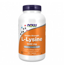 L-лизин, Double Strength L-Lysine, Now Foods, 250 таблеток