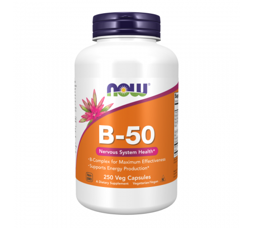 Витамины группы B, B-50, Now Foods, 250 вегетарианских капсул