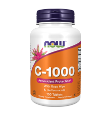 Витамин С с шиповником и биофлавоноидами,C-1000 mg, Now Foods, 100 таблеток