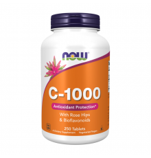 Витамин С с шиповником и биофлавоноидами,C-1000 mg, Now Foods, 250 таблеток