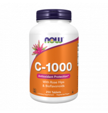 Витамин С с шиповником и биофлавоноидами, Vitamin C, Now Foods, 250 таблеток