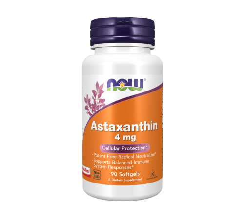 Астаксантин, Astaxanthine 4 mg, 90 желатиновых капсул