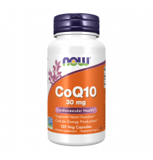 Коэнзим Q10, CoQ10 30 mg, Now Foods, 120 вегетарианских капсул