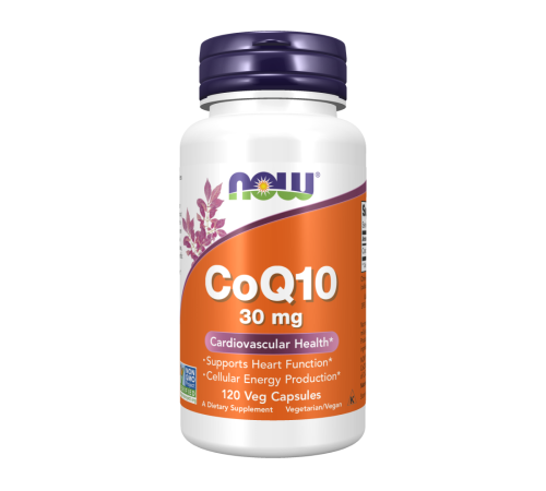 Коэнзим Q10, CoQ10 30 mg, Now Foods, 120 вегетарианских капсул