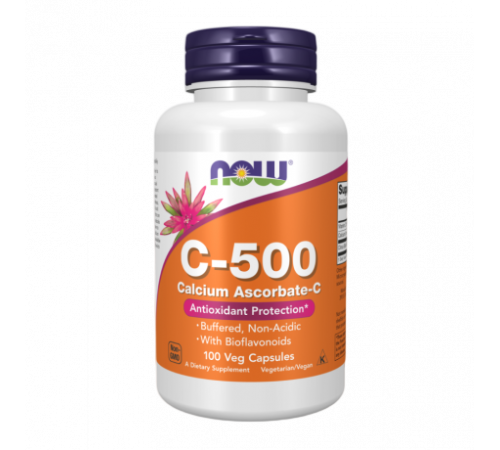 Витамин C, Vitamin C, Now Foods, 100 вегетарианских капсул