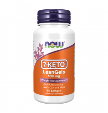 7-Кето ДГЭА, 7-Keto LeanGels 100 mg, Now Foods, 60 желатиновых капсул