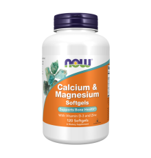 Кальций с магнием, Calcium & Magnesium, Now Foods, 120 желатиновых капсул