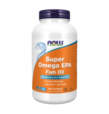 Супер Омега ЭПК, Super Omega EPA Fish Oil, Now Foods, 240 желатиновых капсул