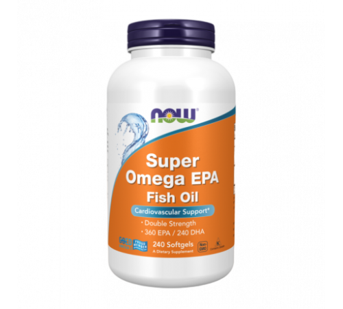 Супер Омега ЭПК, Super Omega EPA Fish Oil, Now Foods, 240 желатиновых капсул
