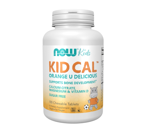 Кальций для детей, Kid Cal, Now Foods, 100 жевательных таблеток