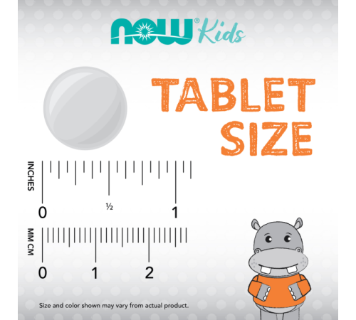 Кальций для детей, Kid Cal, Now Foods, 100 жевательных таблеток