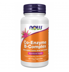 Комплекс коферментов группы Б, Co-Enzyme B-Complex, Now Foods, 60 вегетарианских капсул