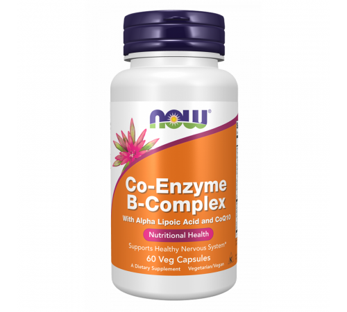 Комплекс коферментов группы Б, Co-Enzyme B-Complex, Now Foods, 60 вегетарианских капсул